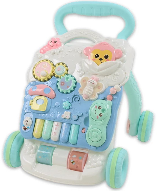 베이블퓨어리 유아용 몽키 걸음마보조기 보행기, 혼합색상, 1개 - 쿠팡