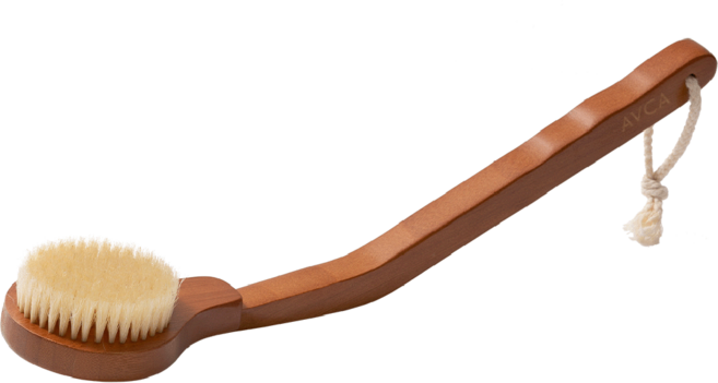 아브카 딥클린 샤워 바디 브러쉬, 1개, 1개입, 브라운 우드