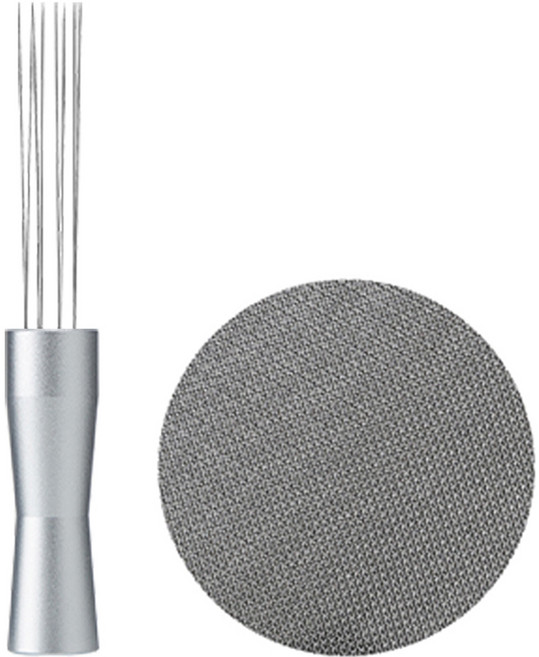 칼딘 퍽 스크린 필터 51mm + 커스텀 침칠봉 세트, 실버(침칠봉), 1세트