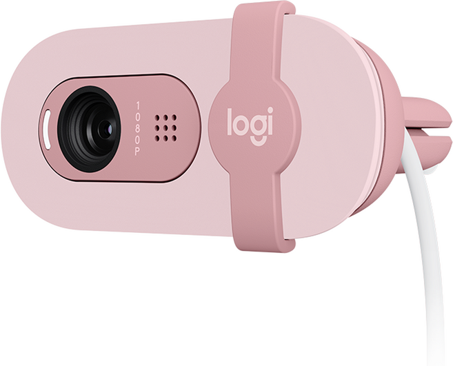 로지텍 코리아 BRIO 100 웹캠 960-001624 VU0072, VU0072(로즈핑크)