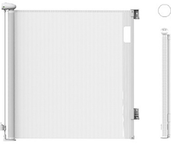 딩동펫 반려동물 메쉬 슬라이드 안전문, 화이트, 1개