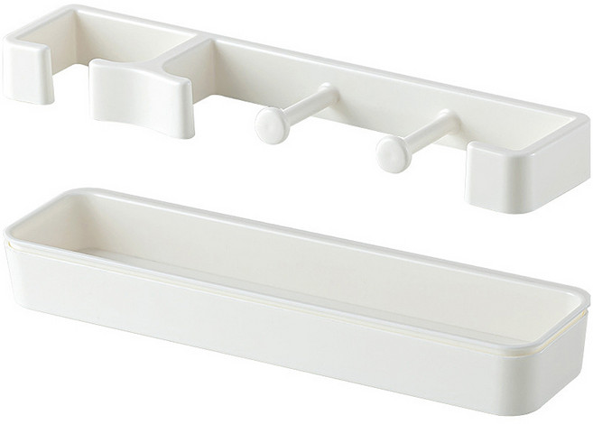 팡파티 현관 이지 우산꽂이, 1개, 투명 + 아이보리