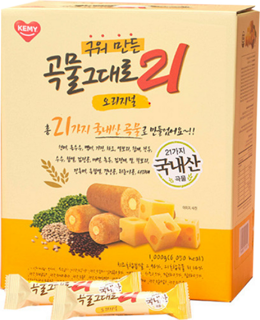 곡물그대로21 구워만든 스낵 오리지널, 1개, 1kg
