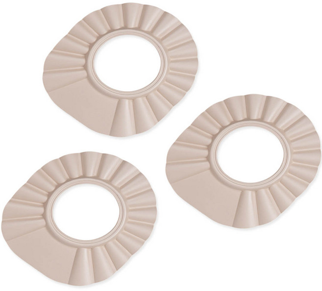 아가드 베이비 버블 유아 샴푸캡, 베이지, 3개