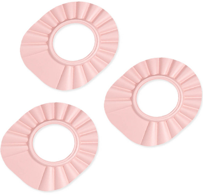 아가드 베이비 버블 유아 샴푸캡, 핑크, 3개