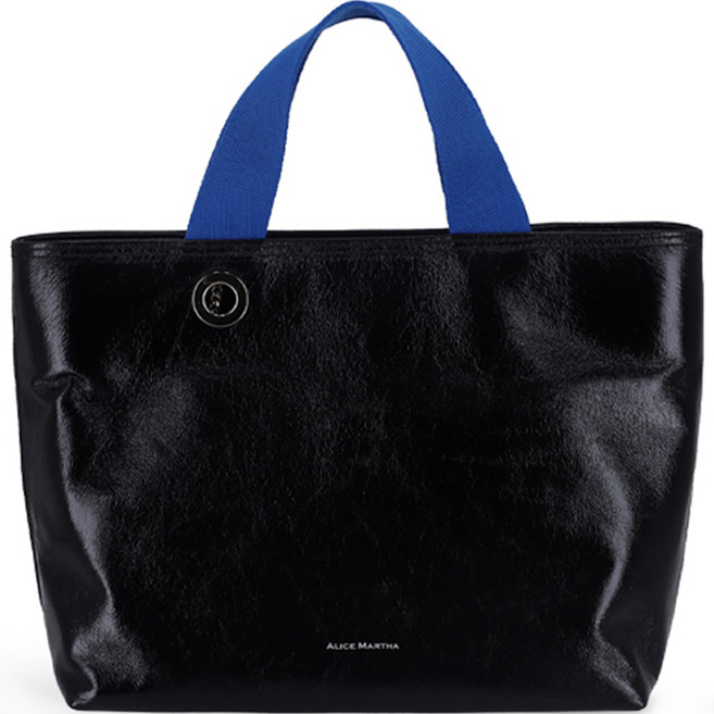 ALICE MARTHA Gres 迷你托特包, 黑色+藍色