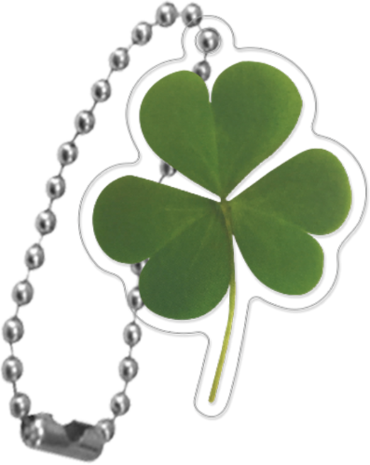 코쿼드 9C9C 아크릴 키링 오브젝트 9C, 세잎클로버(9C_D_024_RT), 1개