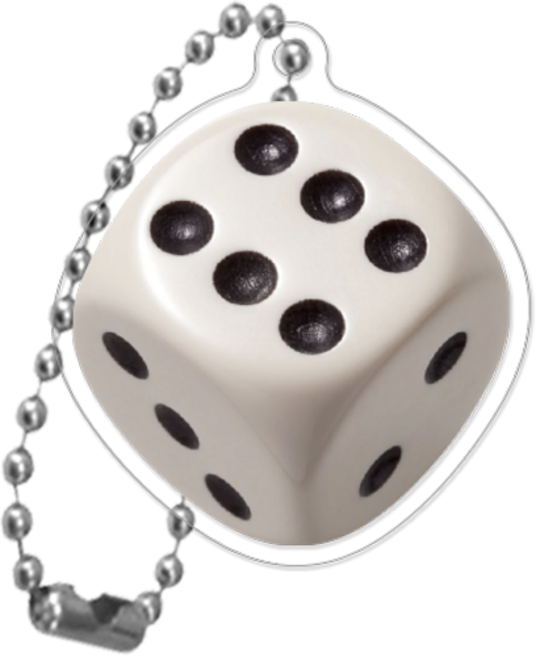 코쿼드 9C9C 아크릴 키링 오브젝트 9C, 주사위(9C_D_047_RT), 1개