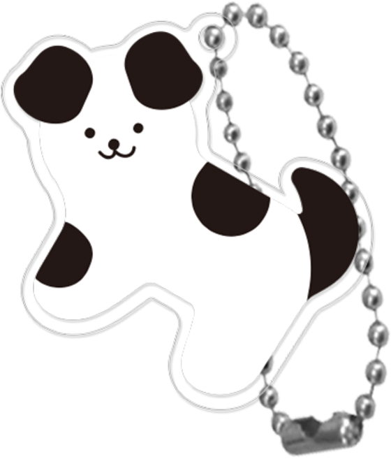 코쿼드 9C9C 아크릴 키링 애니멀 9C, 15.바둑이, 1개