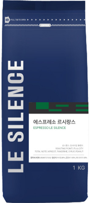 르시랑스 프리미엄 블렌드 에스프레소 원두 커피, 홀빈(분쇄안함), 1kg, 1개