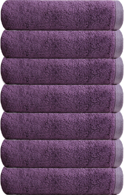 송월타월 크루아상 뱀부 타월 180g 뱀부얀, 퍼플, 7개