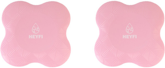 헤이피 손목 무릎 부상방지 요가패드 2p, 롤리핑크, 2개