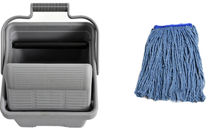 크린메이트 슬라이딩 짤순이 소형 + 일반청사 걸레 340g 세트, 1세트