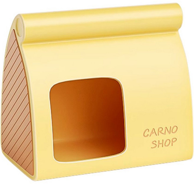 CARNO 햄스터 치즈샵 은신처 L, 치즈 옐로우, 1개