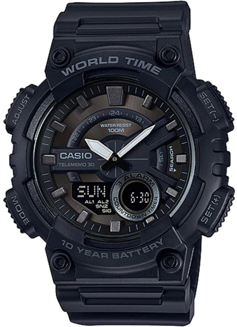 CASIO 卡西歐 男款電子運動手錶 AEQ-110W-1B