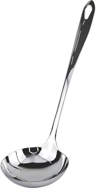 키친블루밍 스텐304 일체형 유광 국자, 1개