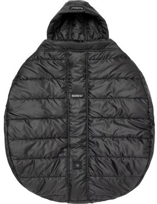 베이비뵨 겨울용 베이비 캐리어 커버, 블랙