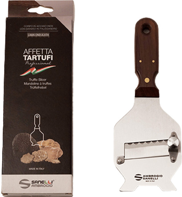 사넬리암브로지오 트러플 슬라이서 로즈 우드 핸들 톱니날, 혼합색상, 1개