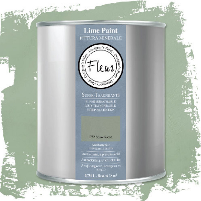 Fleur 아크릴 컬러 라임 페인트 소호 그린, 750ml, 1색