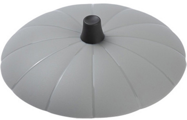 마미스테이블 국산 실리콘 호박뚜껑 12.5cm, 라이트그레이, 1개