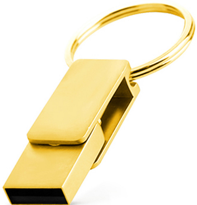 뮤스트 에이치링 2.0 OTG C타입 USB메모리 골드, 128GB