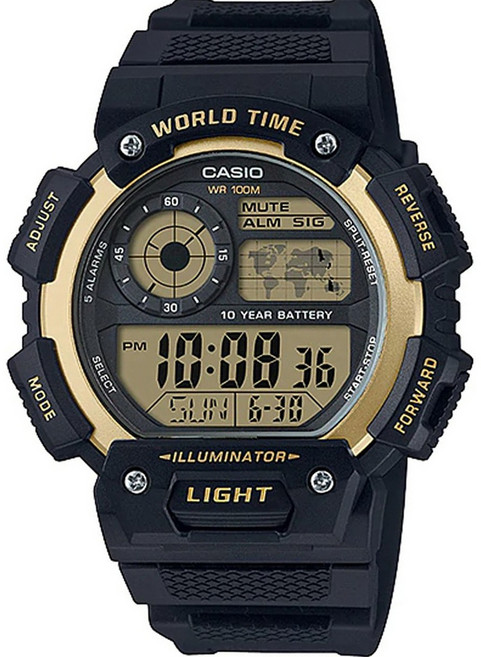 CASIO 卡西歐 男款軍人10年電池手錶 AE-1400WH-9A