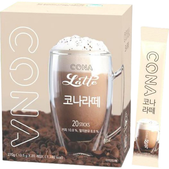 CONA 라떼 로스트 커피믹스, 13.5g, 20개입, 1개