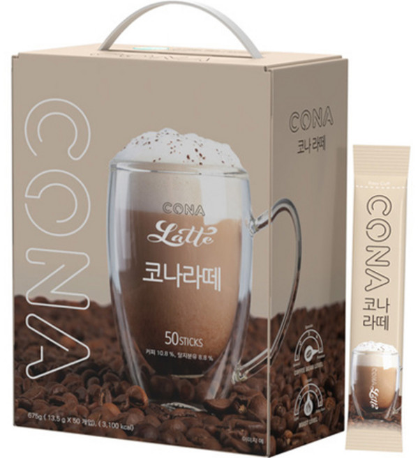CONA 라떼 로스트 커피믹스, 13.5g, 50개입, 1개