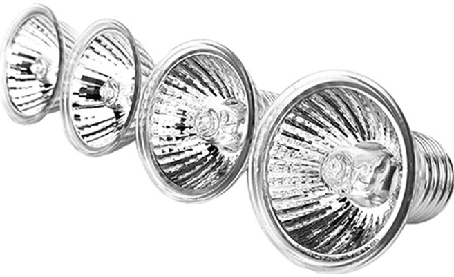 모비딕 UVA + UVB 25W 할로겐 전구 교체용, 혼합색상, 4개