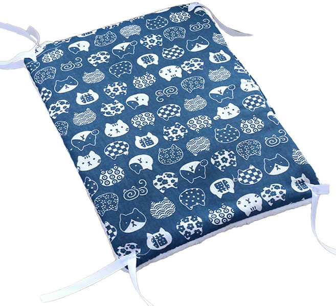 순잠 반려동물 양면 사각 방석, 네이비, 1개