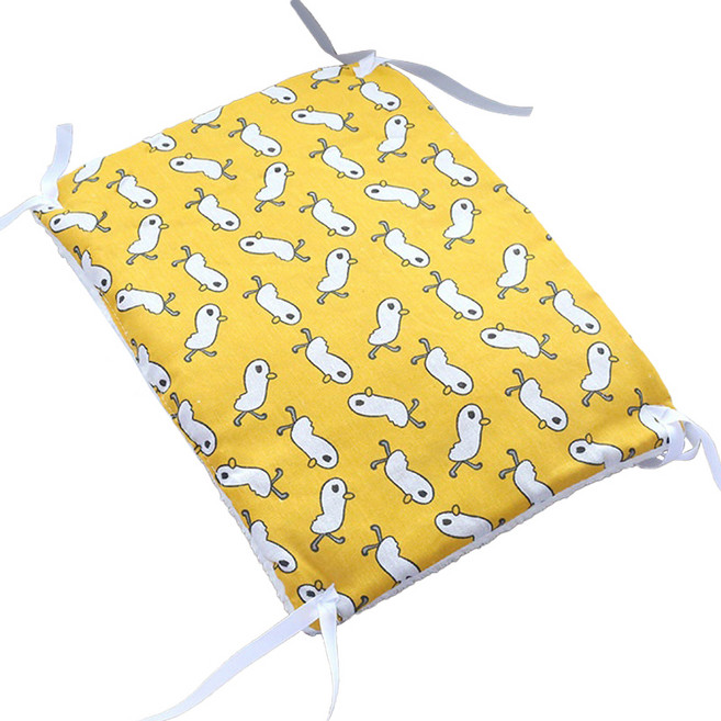 순잠 반려동물 양면 사각 방석, 옐로우, 1개