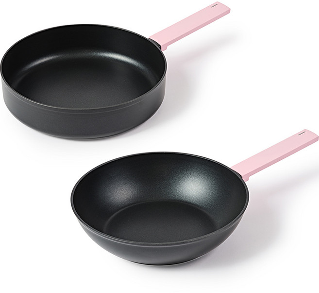 셰프토프 글라스락 인덕션 IH 스타팅 프라이팬 + 볶음팬, 26cm, 1세트