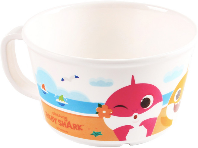 아이조움 유아용 핑크퐁 아기상어 멜라민 면기, 혼합색상, 1개