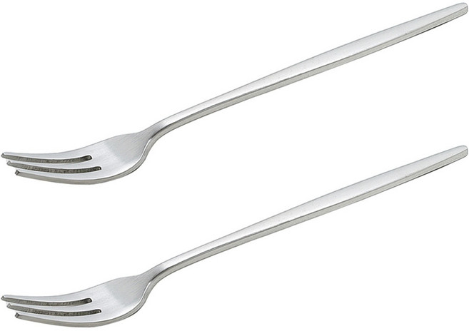 테이블아트 국산 아벨라 무광 티포크, 실버, 2개