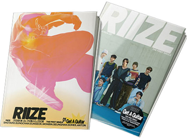 RIIZE 싱글 1집 Get A Guitar + 커버 2종 + CD-R + 북클릿 + 랜덤발송 접지 포스터 + 랜덤발송 포토카드 세트, 1CD
