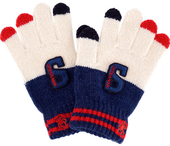 마블 남아용 스파이더맨 와펜 니트 장갑 양손 세트 MGMVG30117