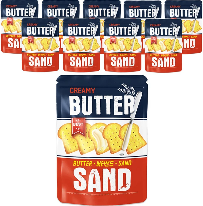 SRINANAPORNMARKETING 버터 샌드, 60g, 10개 - 쿠팡