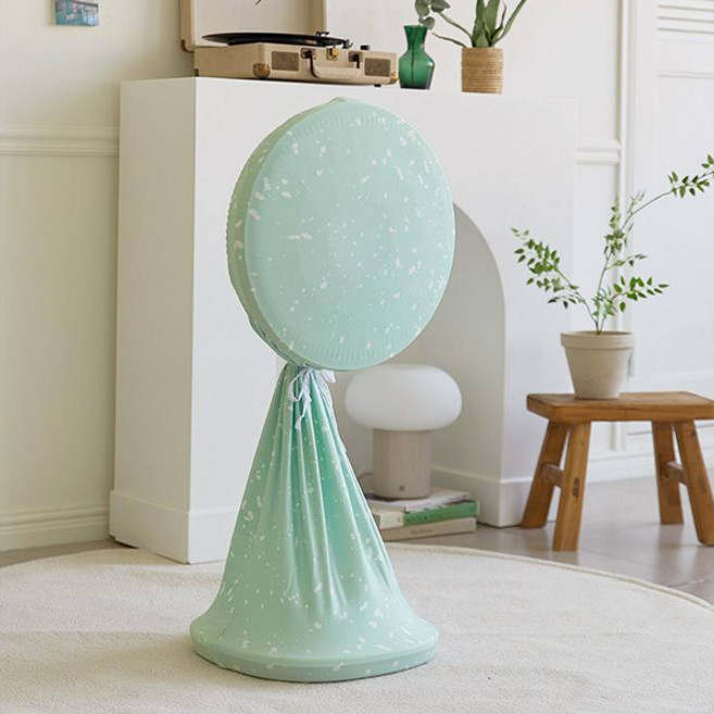 베베데코 스판 가전 플레이 선풍기 멀티커버, 제이드그린