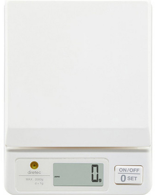 드레텍 주방 전자저울, 아이보리, KS-738, 2kg