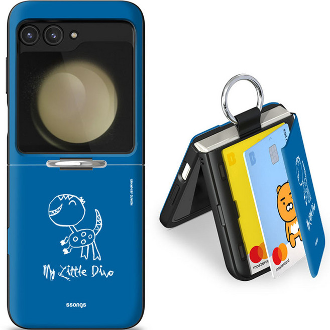 쏭스 Z플립5 마그네틱 도어범퍼 카드2장 휴대폰케이스