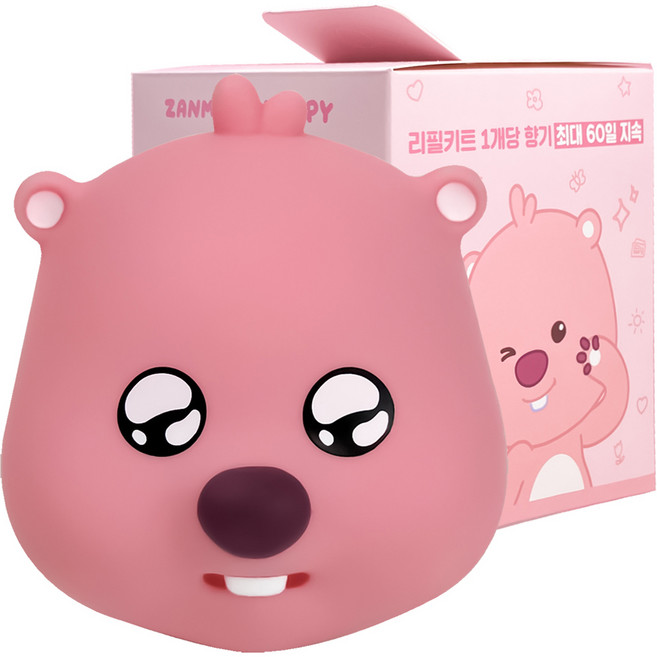 BELLEAMANT Zanmang Loopy 大臉補充型車用芳香劑 閃亮Loopy, 1個, 清新棉香