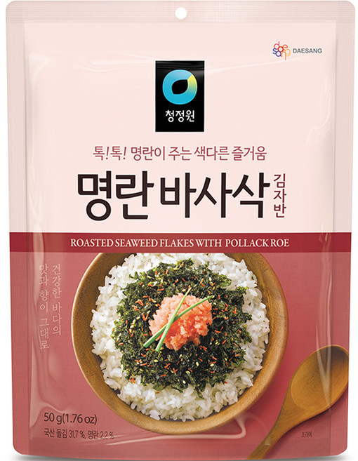 청정원 명란맛 바사삭김 김자반, 50g, 1개