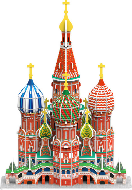 페이퍼락 상크트바실리 대성당 입체퍼즐 WA210, 99피스, 혼합색상, 1개
