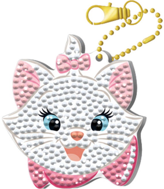 케이엠엘리 디즈니 DIY 3D 원형 키링 보석십자수 6 x 7.5 cm, 마리, 1개