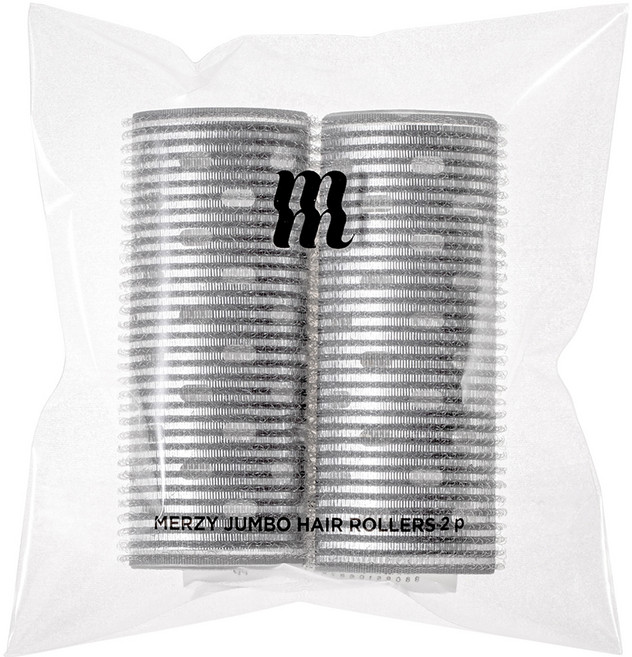 머지 열전도 헤어롤 앞머리 점보 구르프 106 x 40 mm 2p, 혼합색상, 1개