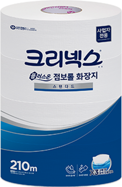 Kleenex 氣墊壓紋單層捲筒衛生紙, 210m, 4捲, 1包