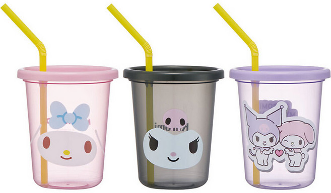 스케이터 시피컵 3칼라 세트 산리오, 혼합색상, 320ml, 1세트