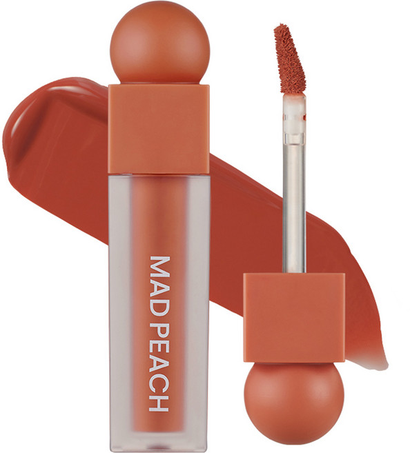 매드피치 스무드핏 컬러 립 틴트, 02 퍼지코랄, 3.8ml, 1개