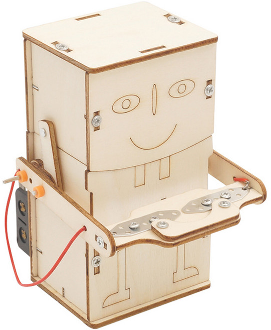 티처스 STEAM 동전먹는 자동 저금통 로봇 J-19, 1개