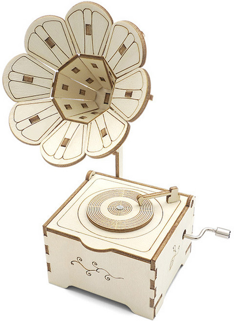 티처스 STEAM 빈티지 오르골 축음기 만들기 R-55, 1세트